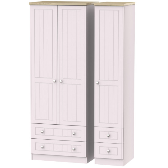 Venice Tall Triple 4 Drawer Wardrobe